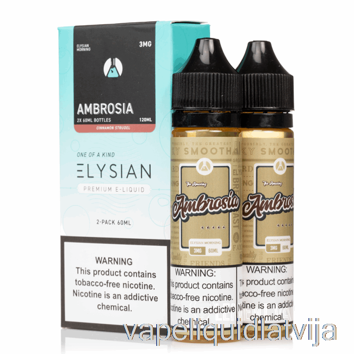 Ambrosia - Elysian Labs E-šķidrums - 120ml 3mg Vape šķidrums